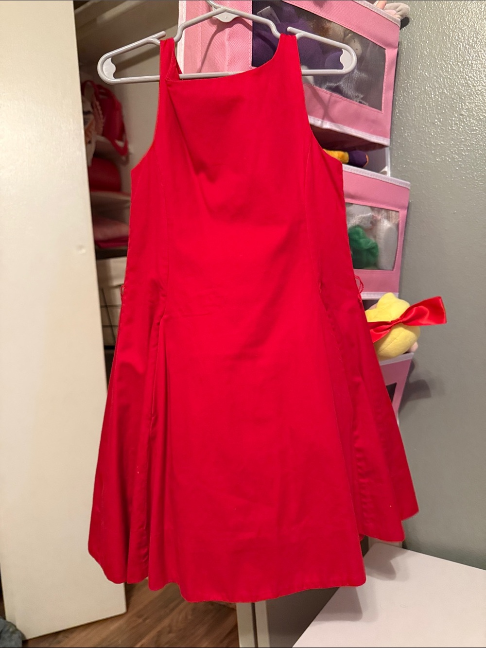 Polo by Ralph Lauren Bright Red Sleeveless Fit-and-Flare Dress